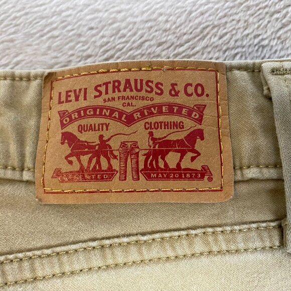 Levi's Women's Jeans Size 4M or 27x30 Mid Rise Skinny Khaki Casual Stretch - Picture 8 of 16